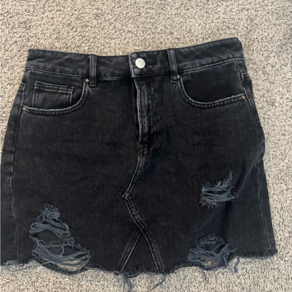 PacSun Charcoal Denim Skirt